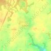 Топографическая карта Ковригино, высота, рельеф