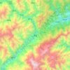 Топографическая карта 茂县, высота, рельеф