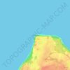 Топографическая карта мыс Таран, высота, рельеф
