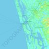Топографическая карта Kochi, высота, рельеф