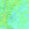 Топографическая карта New Town, высота, рельеф