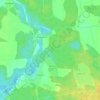 Топографическая карта Дуб желаний, высота, рельеф