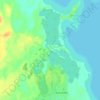 Топографическая карта Камено, высота, рельеф