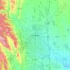 Топографическая карта Fort Collins, высота, рельеф