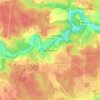 Топографическая карта Шаганино, высота, рельеф