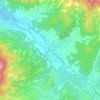 Топографическая карта Голубинка, высота, рельеф