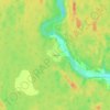 Топографическая карта Плесо, высота, рельеф