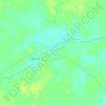 Топографическая карта Тусказань, высота, рельеф