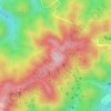 Топографическая карта 六甲山, высота, рельеф