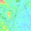 Топографическая карта Bibile, высота, рельеф