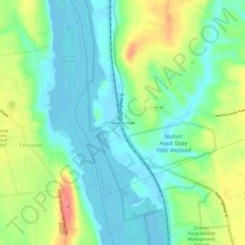 Топографическая карта Newton Hook, высота, рельеф