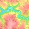 Топографическая карта Сенево, высота, рельеф