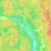 Топографическая карта Порожек, высота, рельеф