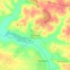 Топографическая карта Кривичи, высота, рельеф