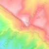 Топографическая карта трасса Терезе-Усть-Джегута-трасса Карачаевск-Терезе, высота, рельеф