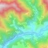 Топографическая карта Варджаниси, высота, рельеф