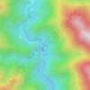 Топографическая карта 白腊, высота, рельеф