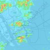 Топографическая карта Macau, высота, рельеф