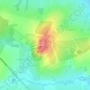 Топографическая карта Чекерил, высота, рельеф