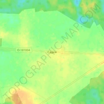 Топографическая карта Садки, высота, рельеф