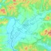 Топографическая карта Хуньчунь, высота, рельеф
