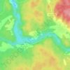 Топографическая карта Монино, высота, рельеф