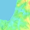 Топографическая карта Tharon Plage, высота, рельеф
