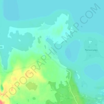 Топографическая карта Курмойла, высота, рельеф