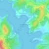 Топографическая карта мыс Мелководный, высота, рельеф