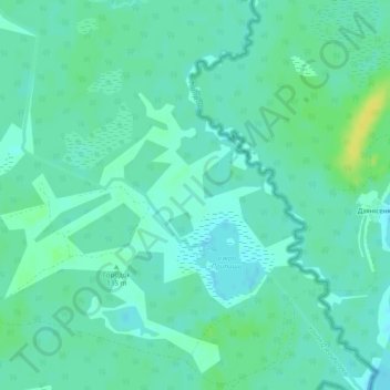Топографическая карта Припеши, высота, рельеф