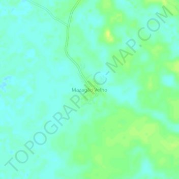 Топографическая карта Mazagão Velho, высота, рельеф