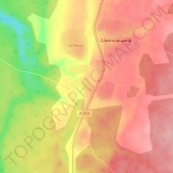 Топографическая карта Копейник, высота, рельеф