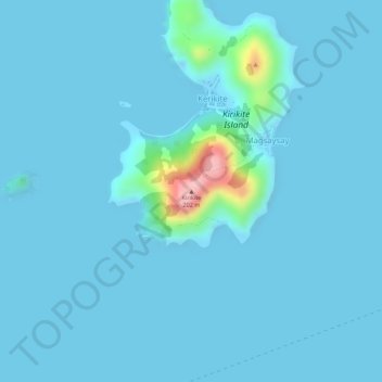 Топографическая карта Kirikite, высота, рельеф