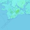 Топографическая карта Mystic Islands, высота, рельеф
