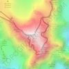 Топографическая карта Монблан, высота, рельеф