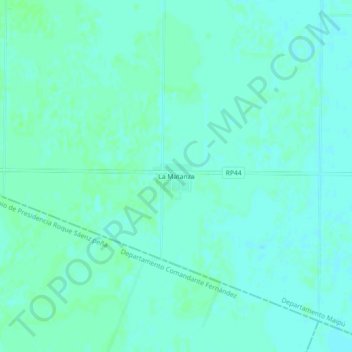 Топографическая карта La Matanza, высота, рельеф