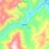 Топографическая карта 蟹螺藏族乡, высота, рельеф