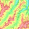 Топографическая карта Blanchefort, высота, рельеф