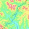 Топографическая карта 罗苏乡, высота, рельеф