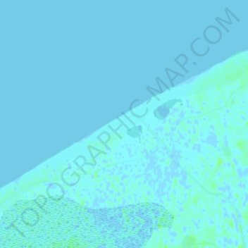 Топографическая карта Варандей, высота, рельеф