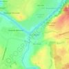 Топографическая карта СНТ "Лотос", высота, рельеф