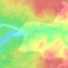 Топографическая карта Холмы, высота, рельеф
