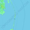 Топографическая карта Outer Banks, высота, рельеф