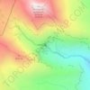 Топографическая карта водопад Гехарот, высота, рельеф
