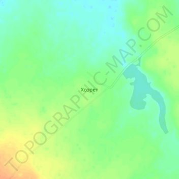 Топографическая карта Хозрет, высота, рельеф