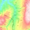 Топографическая карта 甸沙乡, высота, рельеф