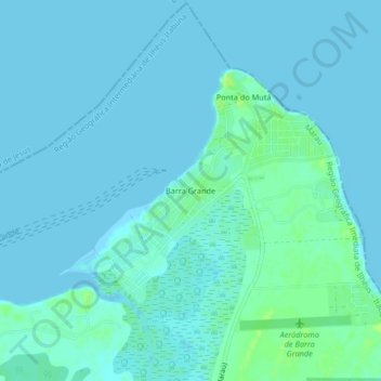 Топографическая карта Barra Grande, высота, рельеф