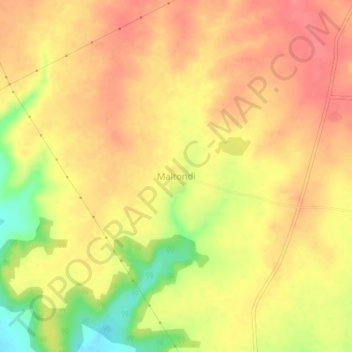 Топографическая карта Maltondi, высота, рельеф