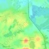Топографическая карта Кунавино, высота, рельеф