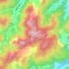 Топографическая карта 衣笠山, высота, рельеф